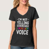This is just my Lunch Lady voice School Cafeteria  T-Shirt (Vorderseite)