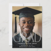 This Is Me Modern GRAD | Fade Text Foto von Announ Ankündigung (Vorderseite)