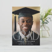 This Is Me Modern GRAD | Fade Text Foto von Announ Ankündigung (Stehend Vorderseite)