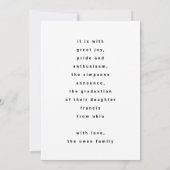 This Is Me Modern GRAD | Fade Text Foto von Announ Ankündigung (Rückseite)