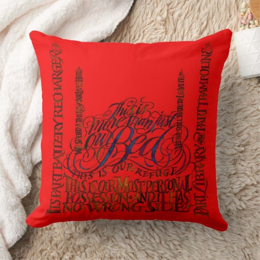 This Is More Than Just Our Bed Quote Throw Pillow Kissen (Decke)