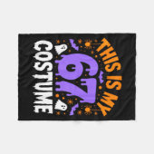 This Is My 67 Costume Funny Halloween Retro Style Fleecedecke (Vorderseite (Horizontal))