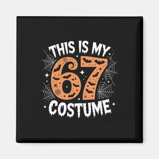 This Is My 67 Costume Lazy Brainrot Meme 67 Funny  Magnet (Vorne)