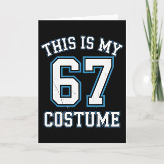 This Is My 67 Costume Lazy Brainrot Meme Boys Kids Karte