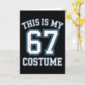 This Is My 67 Costume Lazy Brainrot Meme Boys Kids Karte (Gelbe Blume)