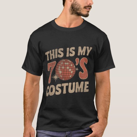 This Is My 70s Costume 1970s Fashion Retro Hallowe T-Shirt (Vorderseite)
