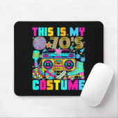 This Is My 70s Costume 1970s Party 70's Outfit Men Mousepad (Mit Mouse)