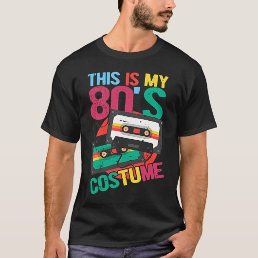 This Is My 80's Costume  Cassette 80's Music T-Shirt (Vorderseite)
