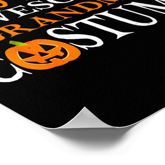 This Is My Awesome Grandma Costume Funny Halloween Poster (Ecke)