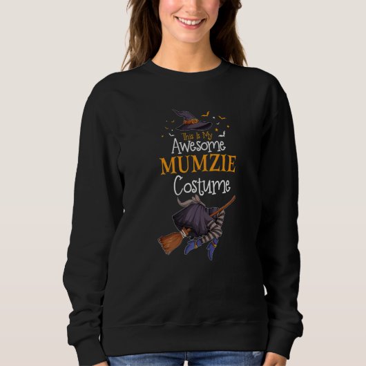 This Is My Awesome Mumzie Costume Halloween Costum Sweatshirt (Vorderseite)