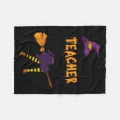 This Is My Awesome Teacher Costume Halloween Funny Fleecedecke (Vorderseite (Horizontal))