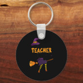 This Is My Awesome Teacher Costume Halloween Funny Schlüsselanhänger (Vorderseite)