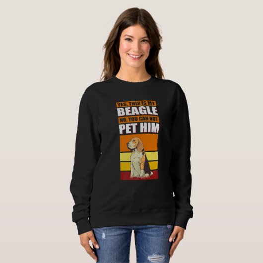 This Is My Beagle Dog Owner Beagle Sweatshirt (Vorne ganz)