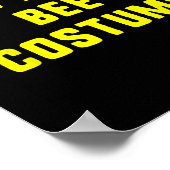 This Is My Bee Costume Halloween Funny Easy Kids A Poster (Ecke)