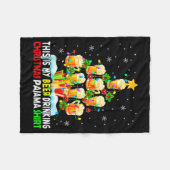 This Is My Beer Drinking Christmas Pajama Shirt Be Fleecedecke (Vorderseite (Horizontal))