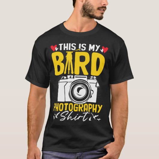 This Is My Bird Photography Funny Snapshot Camera T-Shirt (Vorderseite)
