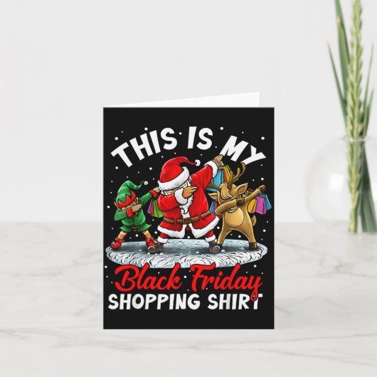 This Is My Black Shopng Funny Friday Shopng Dabbin Karte (Vorderseite)