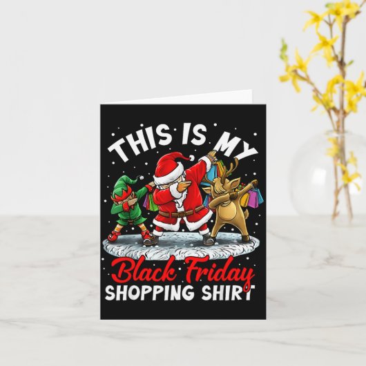 This Is My Black Shopng Funny Friday Shopng Dabbin Karte (Gelbe Blume)