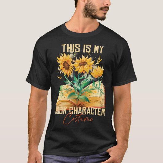 This Is My Book Character Costume  Reading Quote   T-Shirt (Vorderseite)