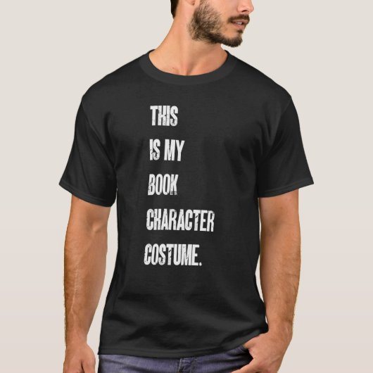 This Is My Book Character Costume Reading Reader B T-Shirt (Vorderseite)
