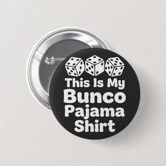 This Is My Bunco Pajama Shirt funny gift Button (Vorne & Hinten)