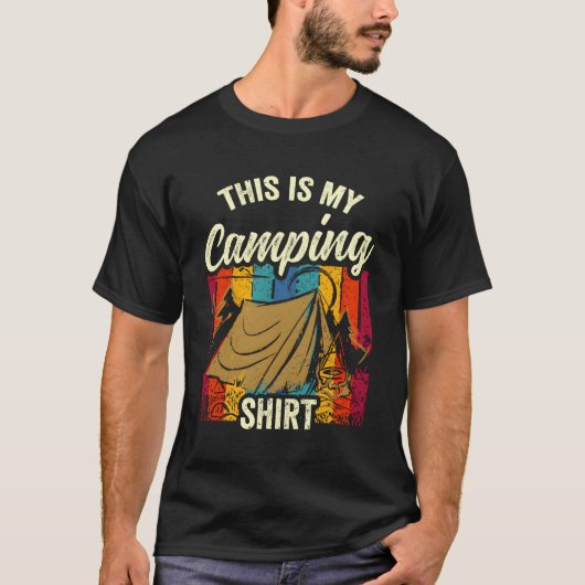 This Is My Camping Camper Campsite Camp friends T-Shirt (Vorderseite)