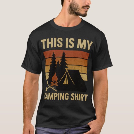 This Is My Camping Shirt Hiking Campfire Camper (Vorderseite)
