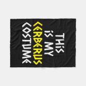 This Is My Cerberus Costume Halloween Greek Mythol Fleecedecke (Vorderseite (Horizontal))