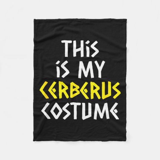 This Is My Cerberus Costume Halloween Greek Mythol Fleecedecke (Vorderseite)
