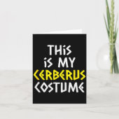 This Is My Cerberus Costume Halloween Greek Mythol Karte (Vorderseite)