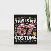This Is My Christmas 67 Costume Number 6 7 Meme Sa Karte (Vorderseite)