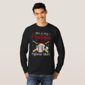 This Is My Christmas Baseball Pajama  For Boys Men T-Shirt (Vorne ganz)