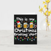 This Is My Christmas Beer Drinking Funny Party Xma Karte (Gelbe Blume)