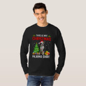 This Is My Christmas Boston Terrier Dog Pajama T-Shirt (Vorne ganz)