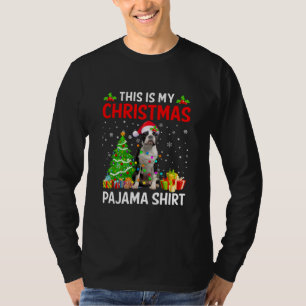 This Is My Christmas Boston Terrier Dog Pajama T-Shirt