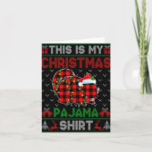This Is My Christmas Chinchilla Pajama Xmas Light Karte (Vorderseite)