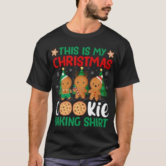 This is My Christmas Cookie Baking Holiday Cheer X T-Shirt (Vorderseite)