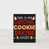 This Is My Christmas Cookie Baking Shirt Xmas Holi Karte (Vorderseite)