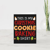 This Is My Christmas Cookie Baking Shirt Xmas Holi Karte (Vorderseite)