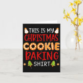 This Is My Christmas Cookie Baking Shirt Xmas Holi Karte (Gelbe Blume)
