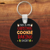This Is My Christmas Cookie Baking Shirt Xmas Holi Schlüsselanhänger (Vorderseite)