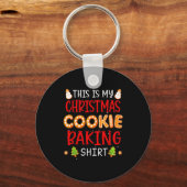 This Is My Christmas Cookie Baking Shirt Xmas Holi Schlüsselanhänger (Vorderseite)