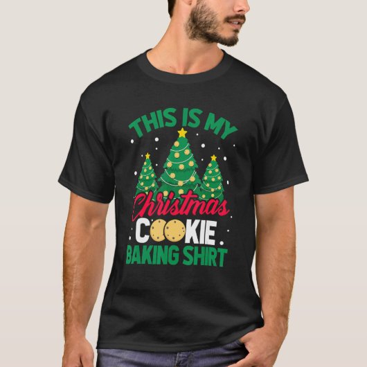This Is My Christmas Cookie Baking Xmas Tree Holi T-Shirt (Vorderseite)