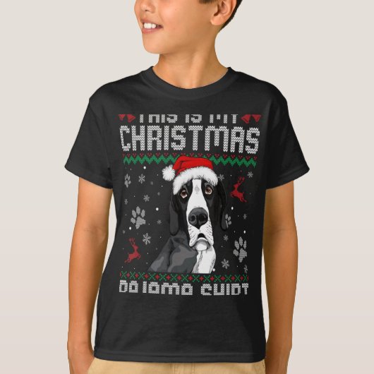 This Is My Christmas Dane Dog Pajama Merry Xmas T T-Shirt (Vorderseite)