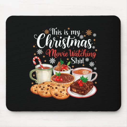This Is My Christmas Movie Watching Design  Mousepad (Vorne)