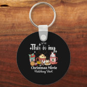 This Is My Christmas Movie Watching Shirt Family M Schlüsselanhänger (Vorderseite)