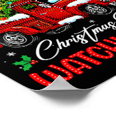 This Is My Christmas Movie Watching Shirt Red Truc Poster (Ecke)
