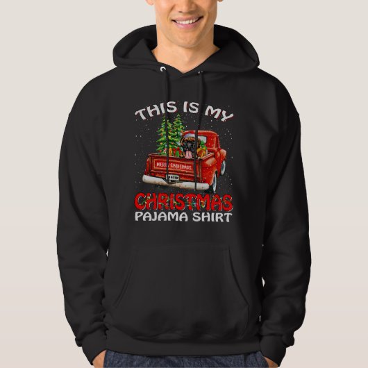 This is my christmas pajama boxer truck tree hoodie (Vorderseite)