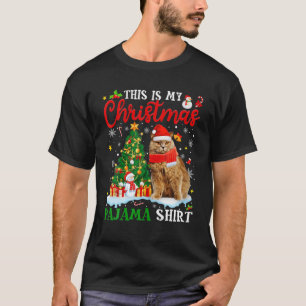 This Is My Christmas Pajama British Longhair Cat T-Shirt
