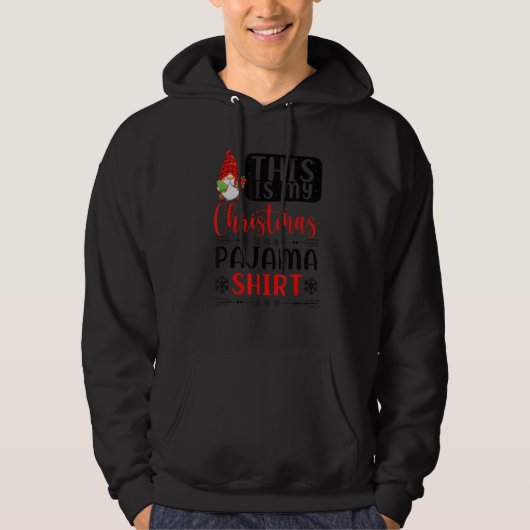 This Is My Christmas Pajama  Christmas Xmas Matchi Hoodie (Vorderseite)